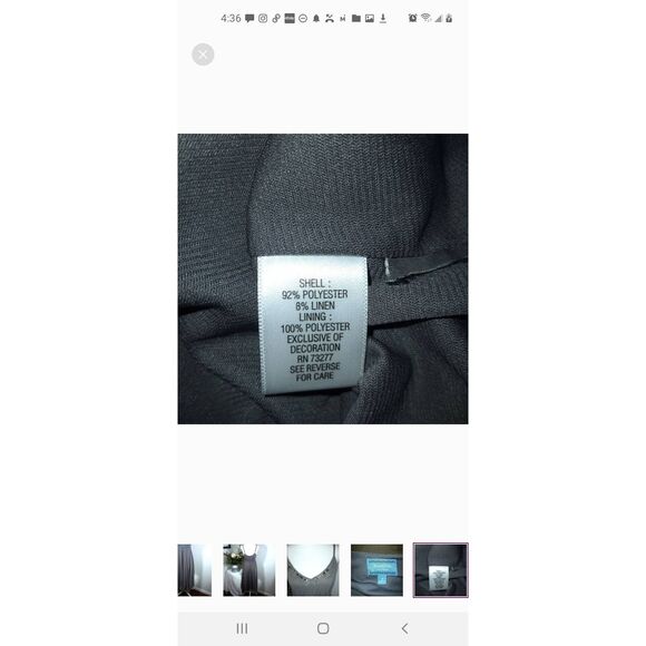 SIMPLY VERA VERA WANG GRAY DRESS SZ.S EUC. - Picture 8 of 8